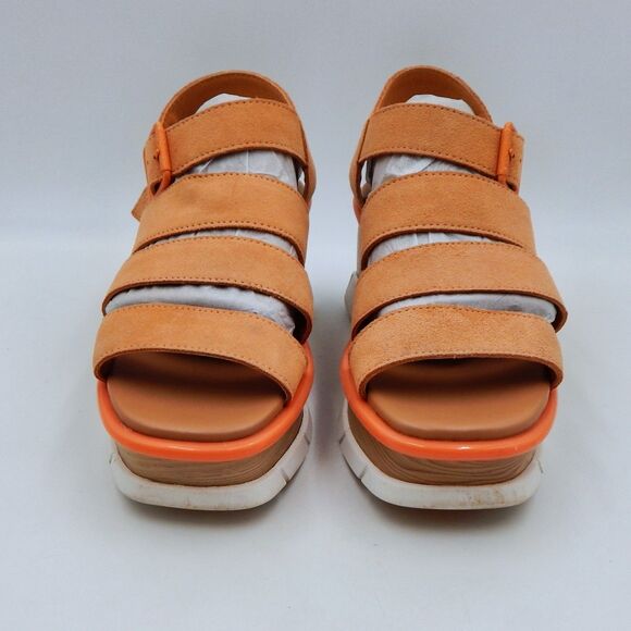 Sorel Joanie III Womens Tan Suede Slingback Wedge Sandals NL4673-877 Size 8 - Picture 2 of 14